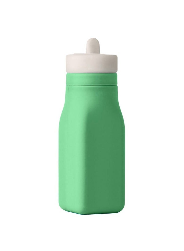 Soft Silicone Water Bottle, Green