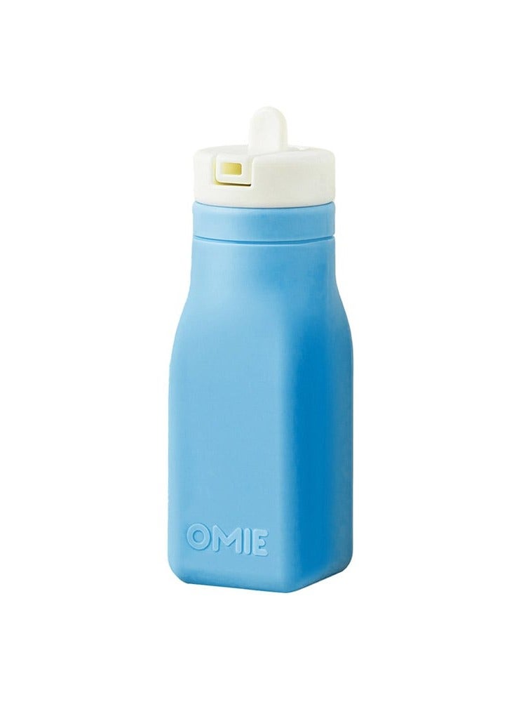 Soft Silicone Water Bottle, Blue