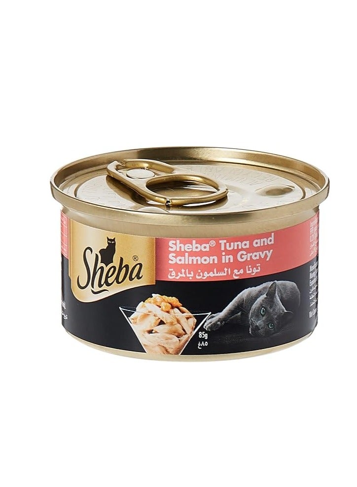 Sheba Tuna with Salmon Cat Food wet food, 24 x 85g