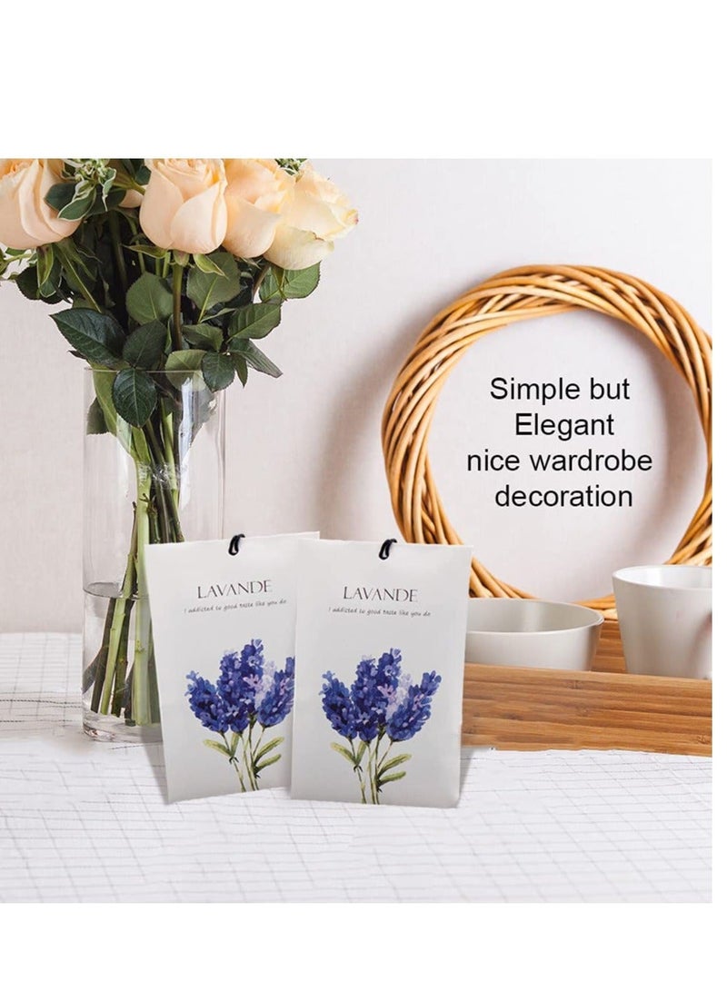 Lavender Sachet 1Box 12Pcs Lavender Dried Flower Bag Scent Sachet Drawer Freshener Lavender Closet Air Freshener Scented Drawer Deodorizer Freshener for Drawers Closet Home Car Fragrance Product