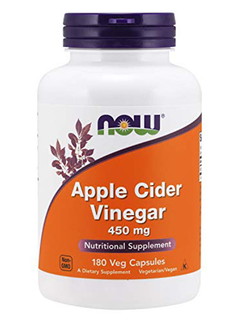 Now Apple Cider Vinegar 450 Mg 180Cap