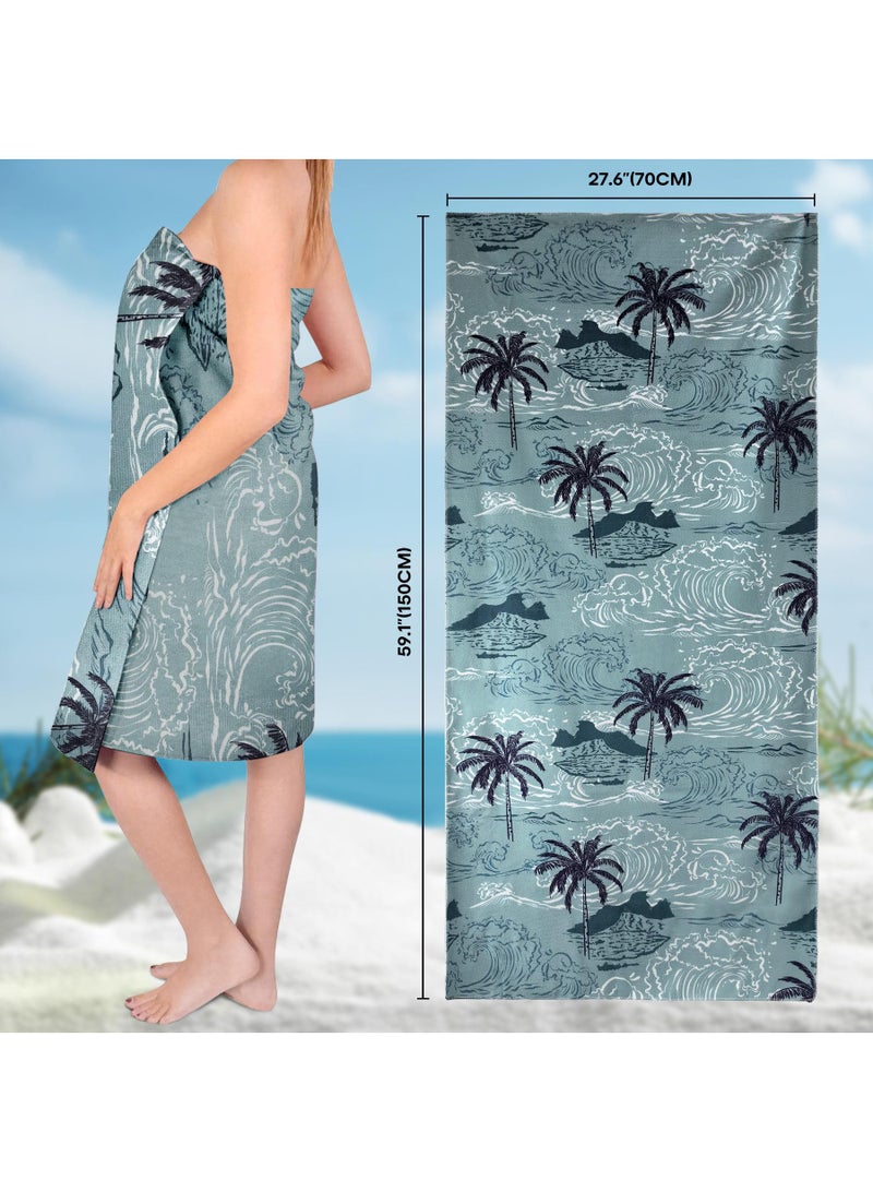 Microfiber Quick-drying Single-sided Printed Beach Swimming Holiday Beach Towel