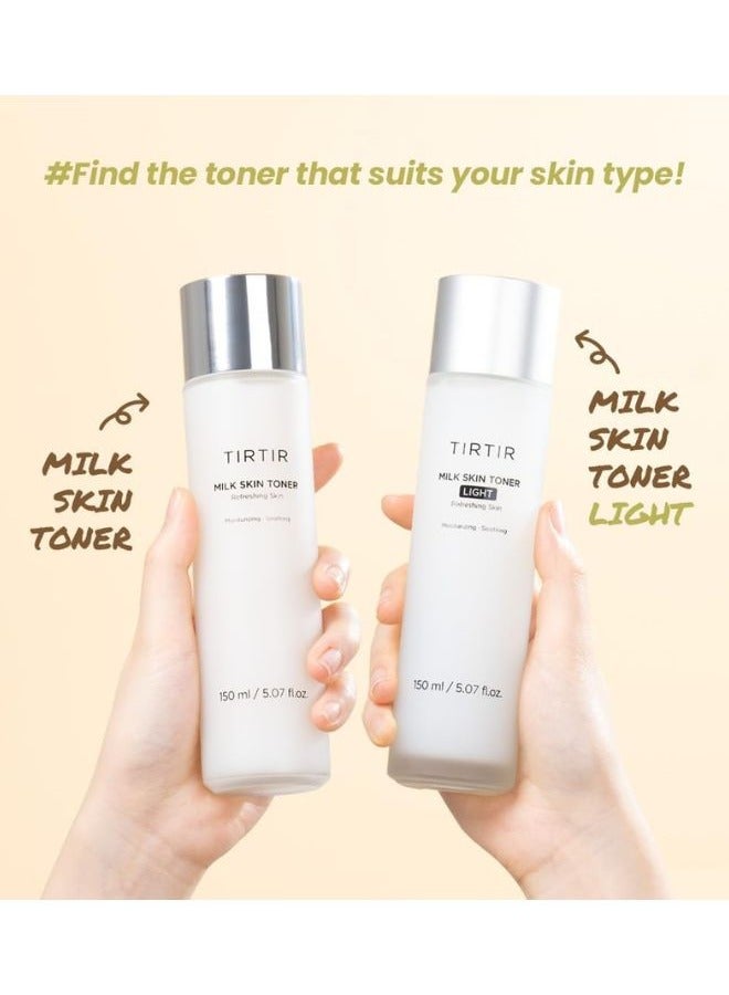 Milk Skin Toner Light 150ml, Instant Hydration with 4% Niacinamide, Pore-tightening, Vegan toner