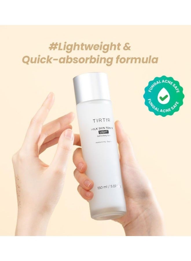 Milk Skin Toner Light 150ml, Instant Hydration with 4% Niacinamide, Pore-tightening, Vegan toner