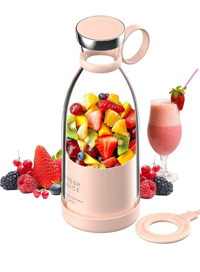 Portable Blender Electric Blender Bottle Juicer Cup Personal Blender for Shakes and Smoothies Mini Juicer Wireless Fruit Blenders Bottle Travel School Kitchen Juice Maker