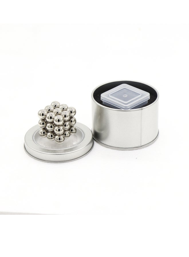 Magnetic DIY Beads 10MM Silver 27 + Iron Box