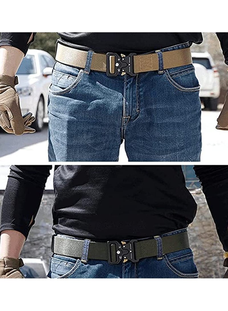 3 Piece Men's Tactical Belts Military Style Belts Men's Casual Belts