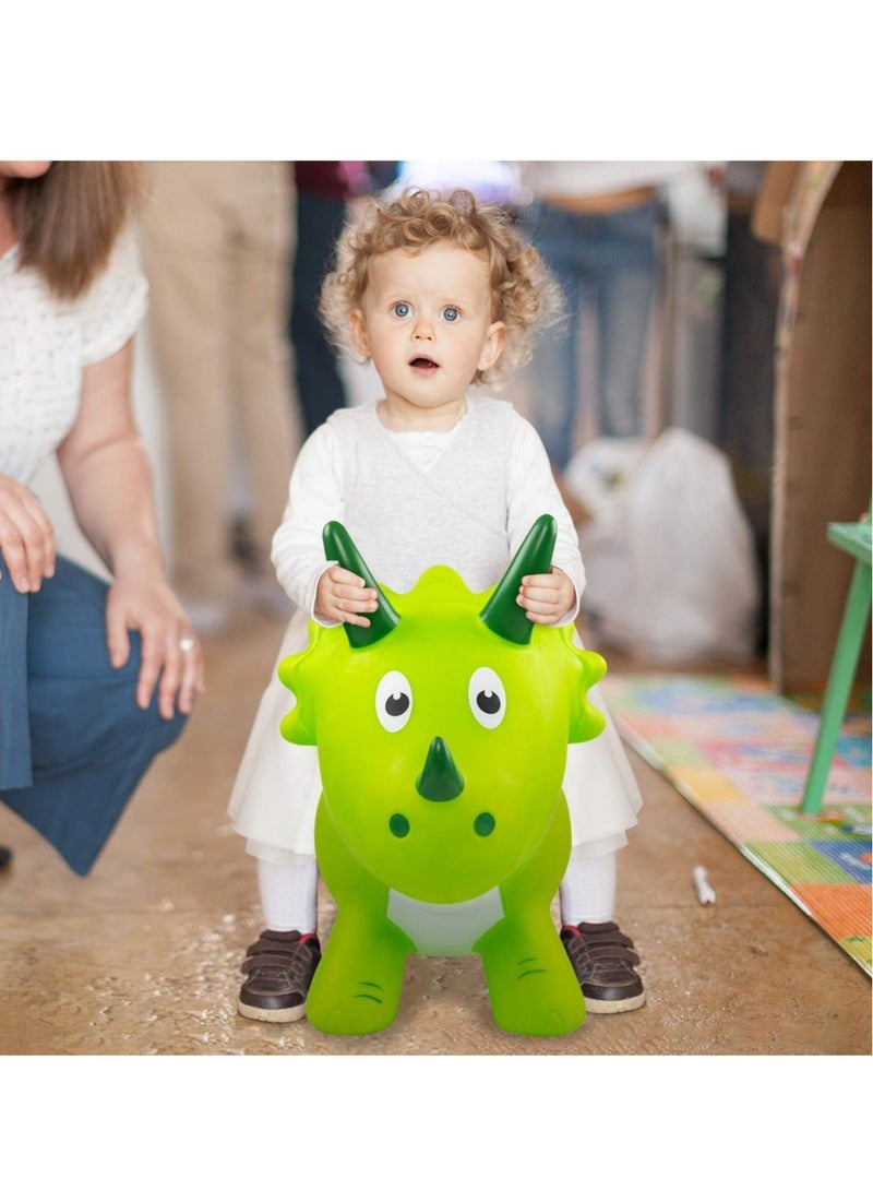 Bouncy Horse for Toddler, Animal Hopper, Bouncing Dinosaur, Inflatable Toy,Inflatable Jumping Horse, Ride on Hopping Toy for Kids with Pump