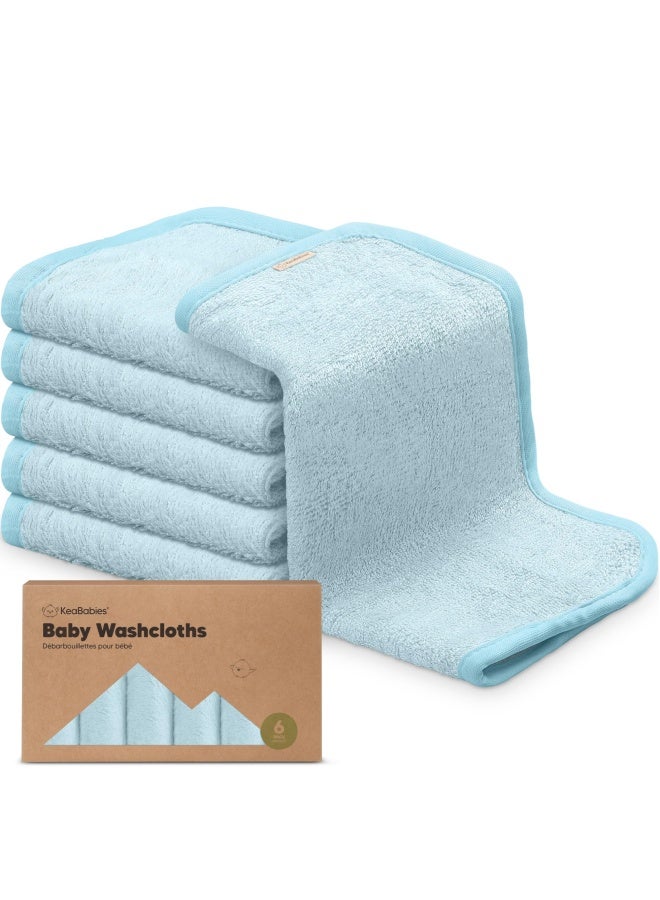 Bravo Blue Baby Washcloth Bamboo Washcloths Towel Soft Organic Baby Washcloth Face Towel For Baby Adult And Infant Baby Towels Bravo Blue