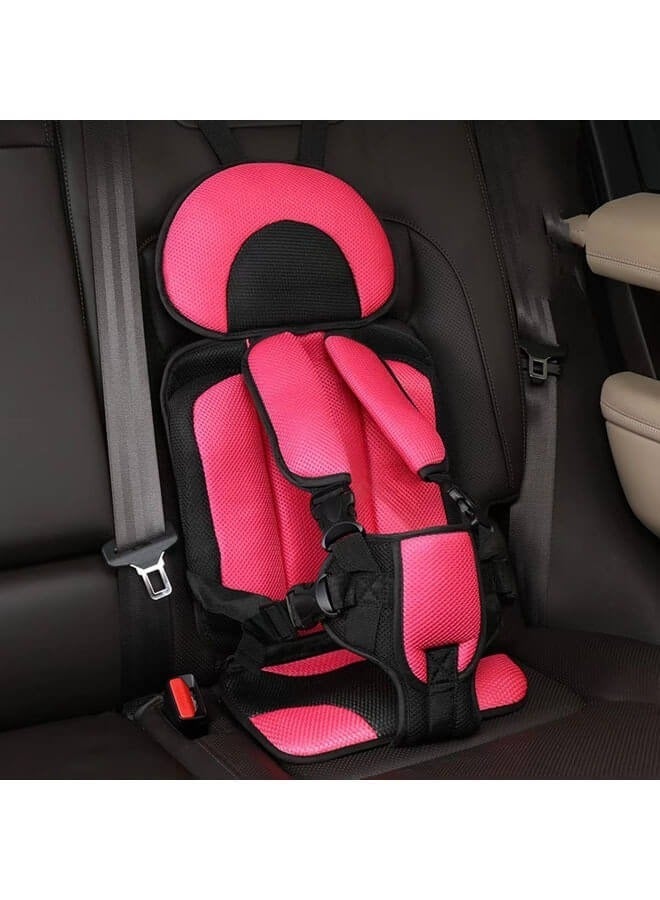 Baby Car Seat for Newborn from 9 Months to 12 Years With Forward Facing Positions Portable Safety Seat Strap (Pink)