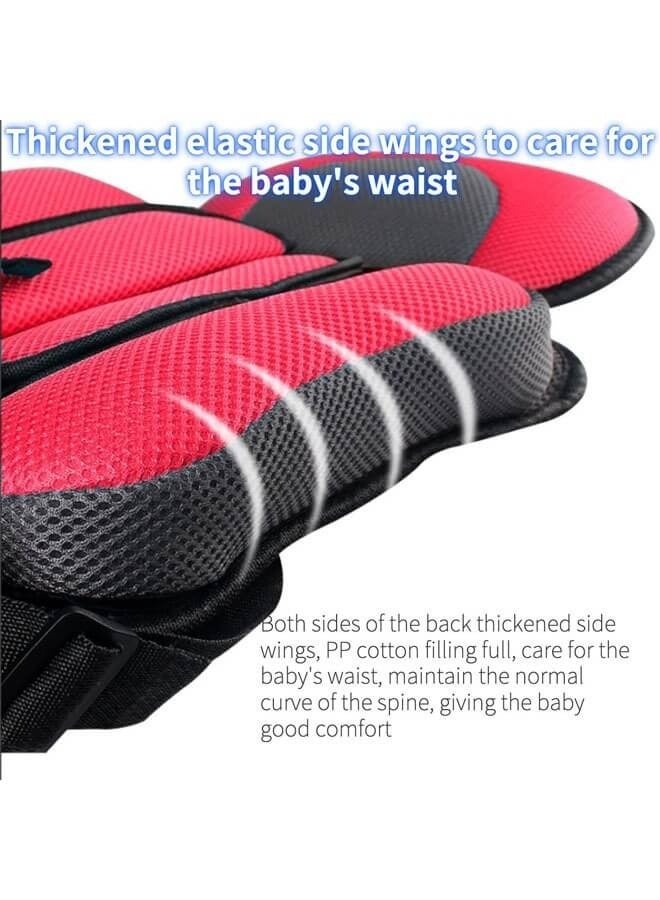 Baby Car Seat for Newborn from 9 Months to 12 Years With Forward Facing Positions Portable Safety Seat Strap (Pink)