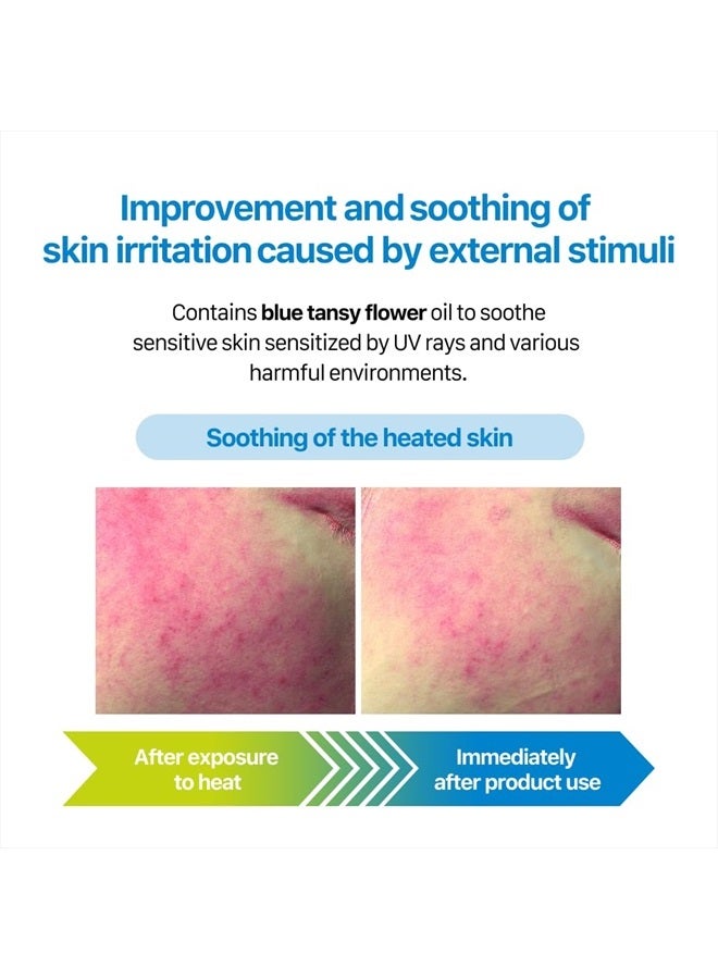 Aqua Soothing Cream 1.7 Fl.Oz. 50ml Hyaluronic Acid Facial Cream| Redness Relief Face Cream for Sensitive Skin | Face Moisturizer for Dry Skin| Calming Chamomile Extract| Korean Skincare