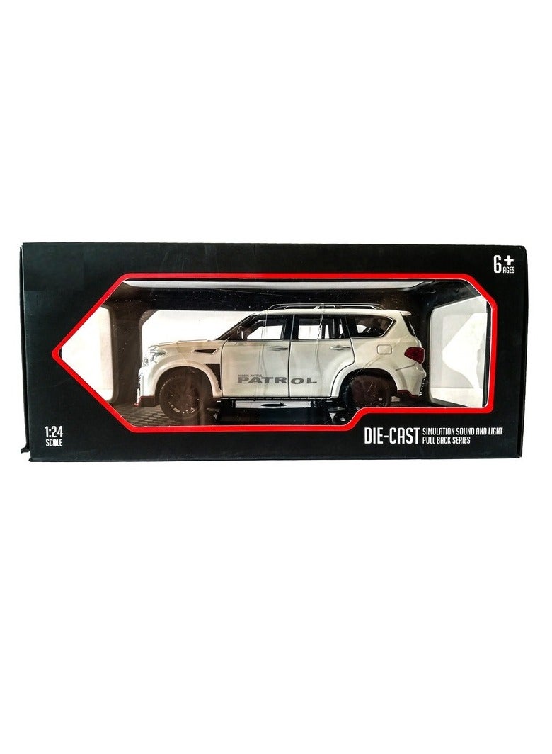 Nissan Patrol SUV Diecast Alloy Car - WHITE