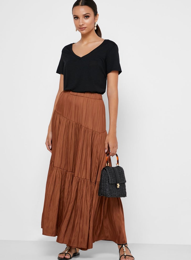 Tiered Maxi Skirt