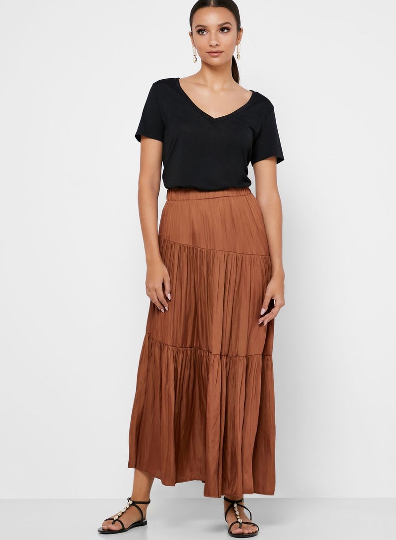 Tiered Maxi Skirt