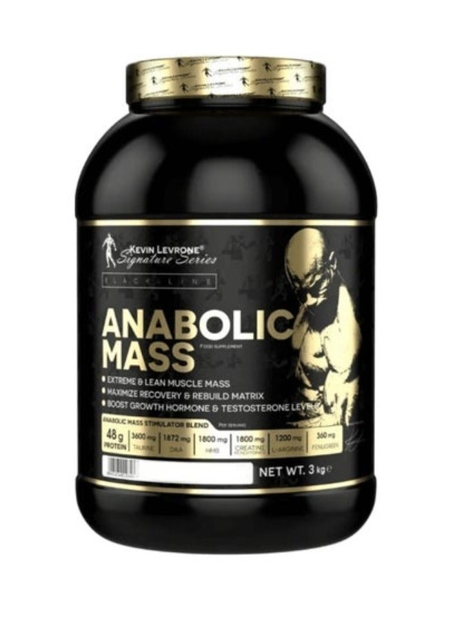 Anabolic Mass, Pro Muscle Building Weight Gainer, Vanilla Flavour, 3kg