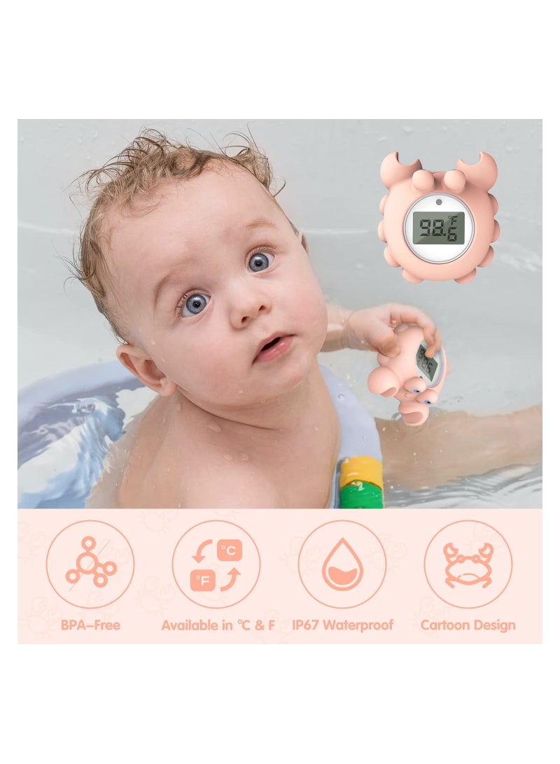 Baby Bathtub Thermometer Safety Bathtub Water Temperature Digital Thermometer Floating Bath Toy With Flashing Temperature Warning