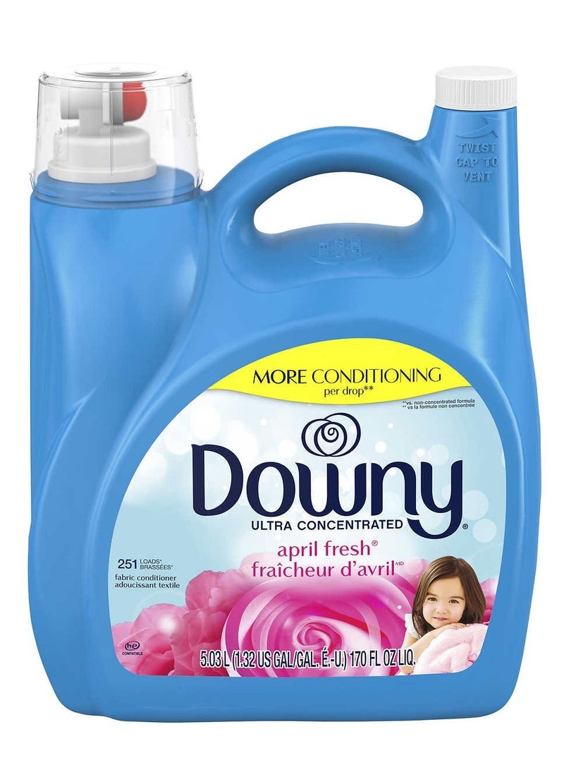 Ultra Concentrated Fabric Softener And Conditioner  With April Fresh sent for Sensitive Skin 251 Loads 5.03L