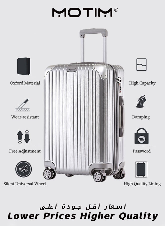 Lightweight Hard Case Luggage ABS Carry On Suitcase With 4 Quite Spinner Wheels