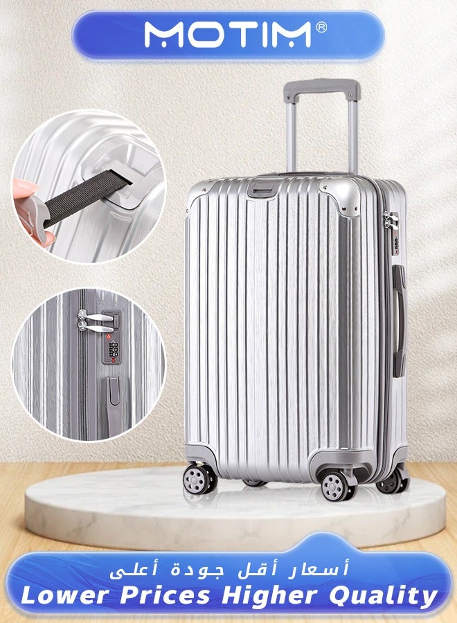 Lightweight Hard Case Luggage ABS Carry On Suitcase With 4 Quite Spinner Wheels