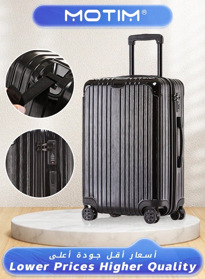 Lightweight Hard Case Luggage ABS Carry On Suitcase With 4 Quite Spinner Wheels