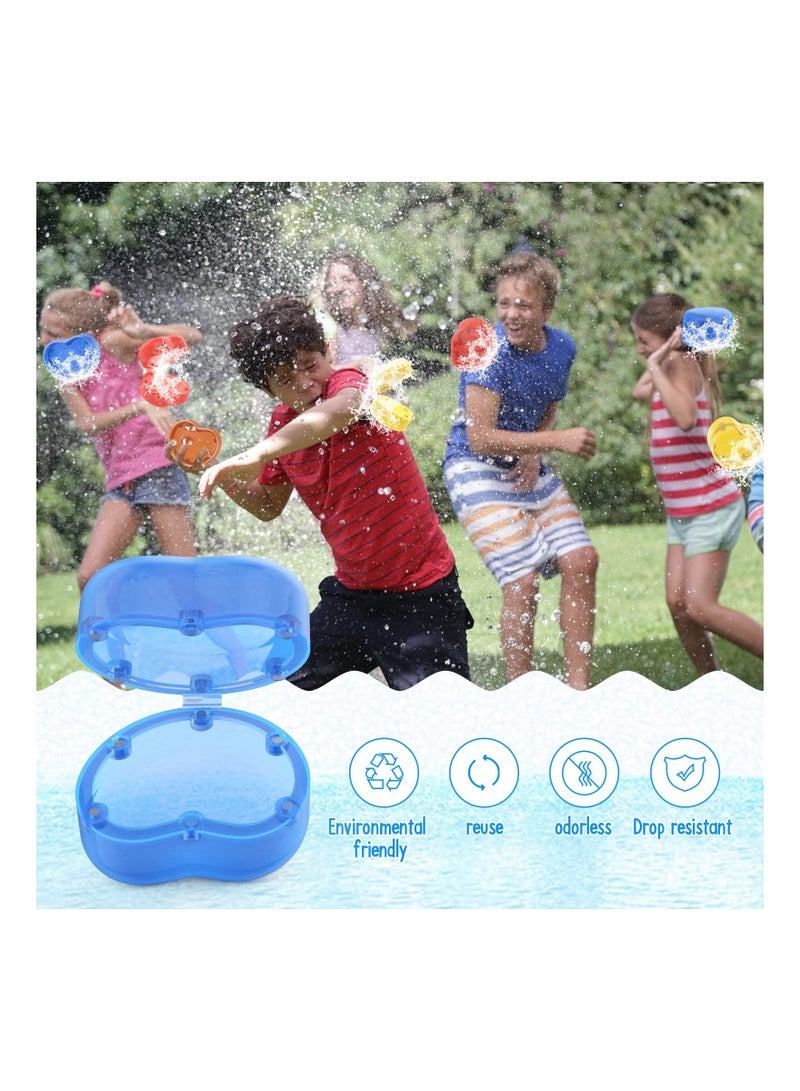 4 Pieces Self Sealing Water Balloons Pool Water Bomb Splash Ball Reusable Magnetic Water Balloons for Swimming Party Beach Party Kindergarten Events Family Party