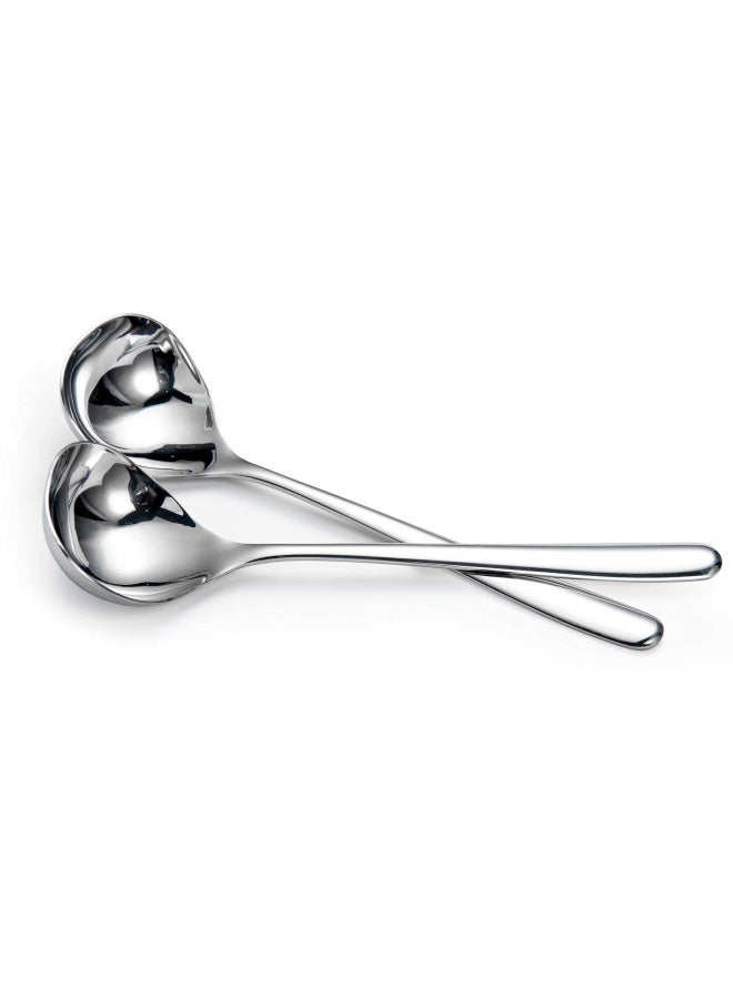 8-Inch Mini Sauce Gravy Ladle Sus304 Stainless Steel Deep Serving Soup Spoon Set Of 4