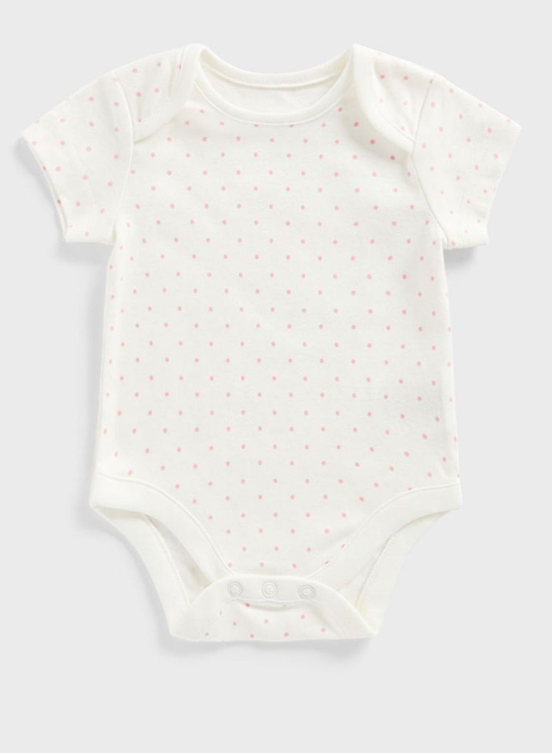 Short-Sleeved Bodysuits - 3 Pack