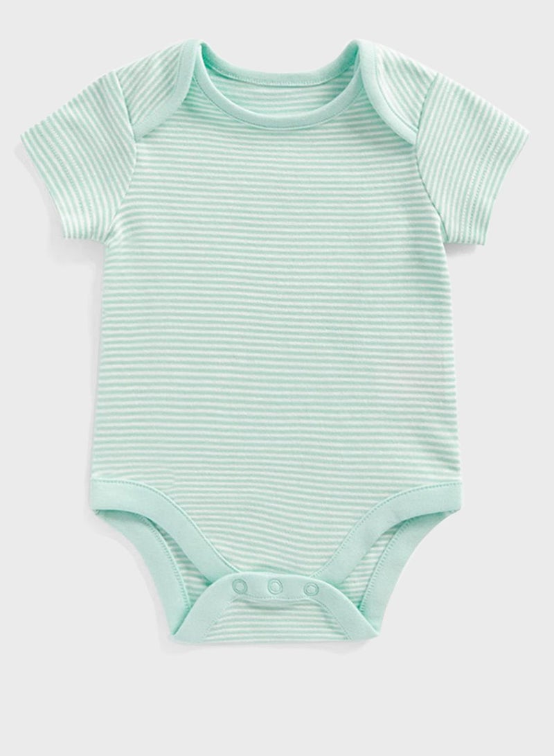 Short-Sleeved Bodysuits - 3 Pack