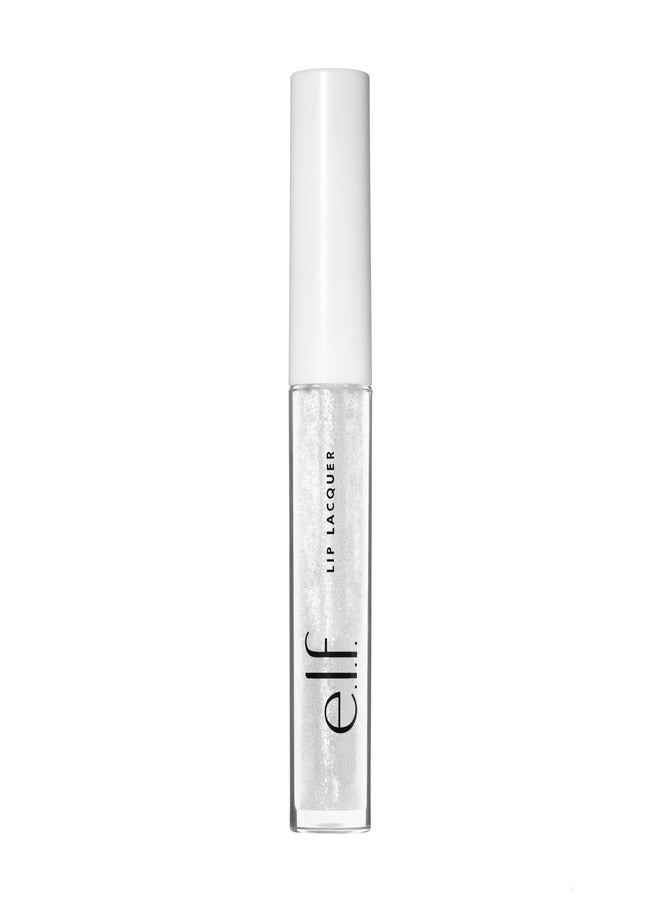 e.l.f. Lip Lacquer - Bubbles - Moisturizing, Shiny, Non-Sticky, Long Lasting  0.08 Fl Oz