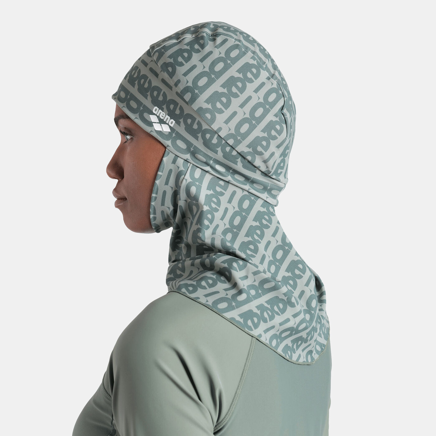 Women's Modesty Allover Print Swimming Hijab