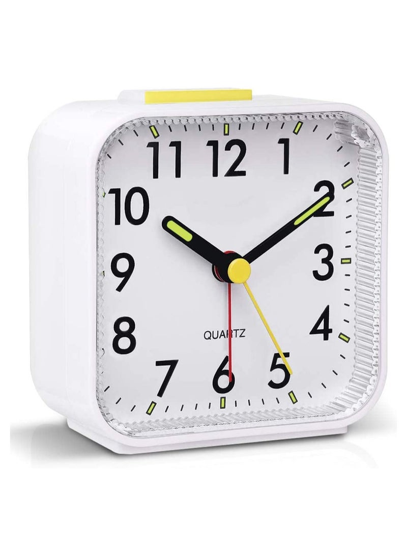 Alarm Clock Bedside Non Ticking Battery Powered Bedside Clocks Travel Alarm Clock Basic Bedroom Clock