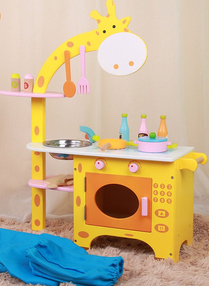 Wooden Kitchen Toys Set Simulation Kitchenware Children Play House Girls Cooking Cooking Toys Kindergarten Wholesale