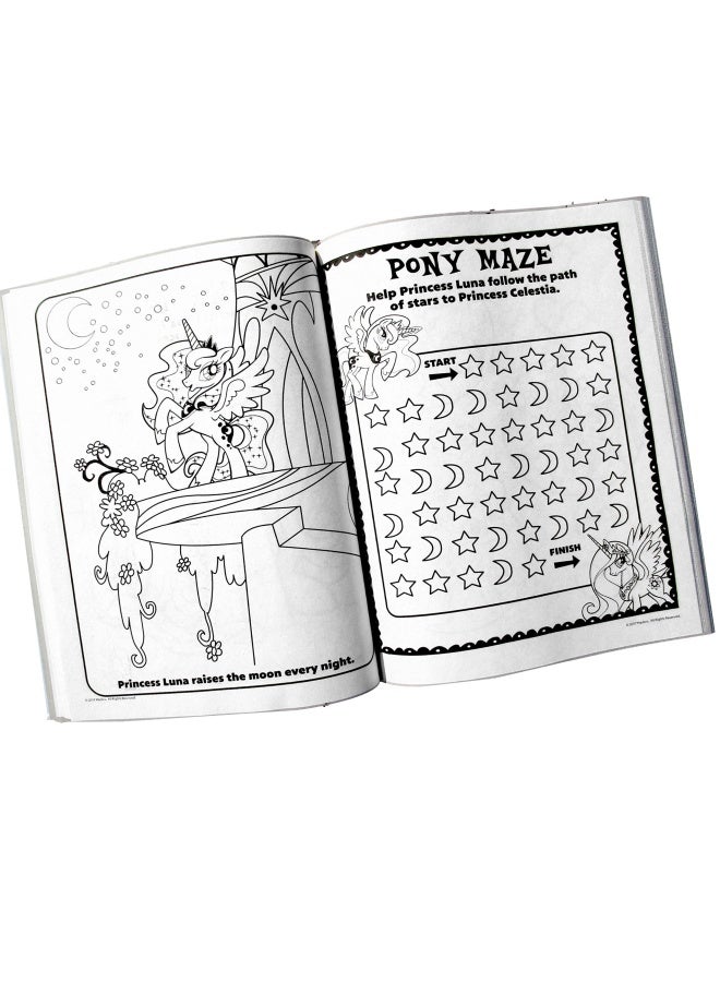 Coloring Book with Take-N-Play Set - 96-page Coloring Book   Stickers and Markers