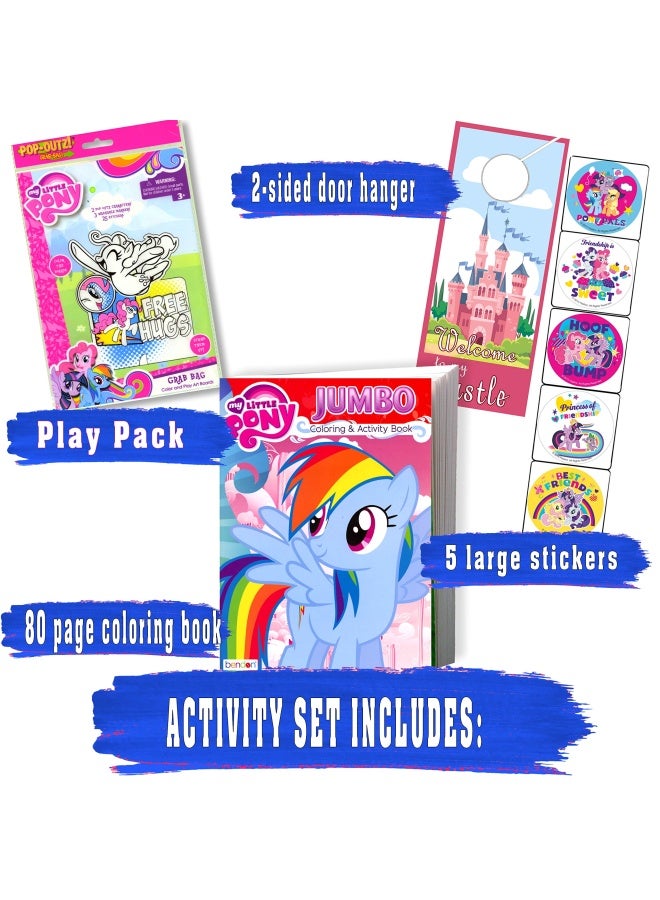 Coloring Book with Take-N-Play Set - 96-page Coloring Book   Stickers and Markers
