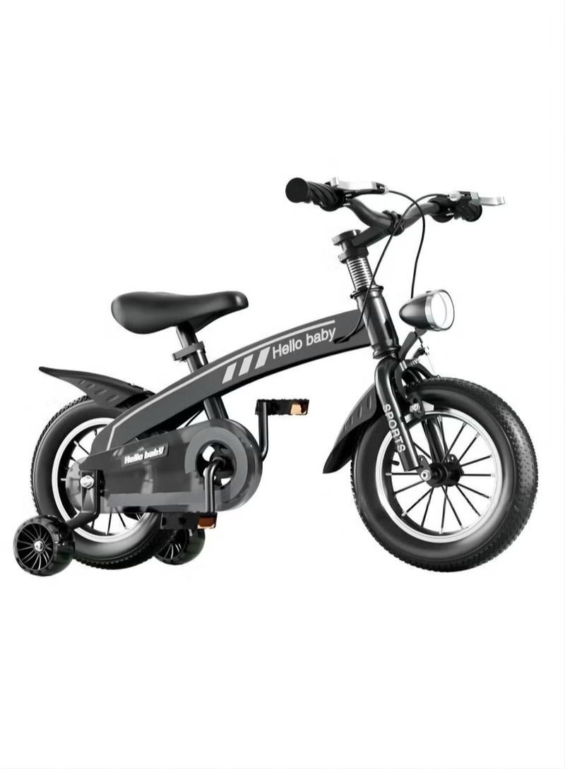 Kids Bike, Toddler Balance Bike with 16-inch Wheels, Training Bicycles, Kids' Road Bicycles with Training Wheels, Hand Brake,  for Ages 4 to 10 Years Boys and Girls