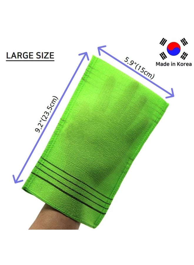 Korean Exfoliating Mitt Large Size 5 Colors Back And Body Exfoliating Washcloth For Removing Dry Reusable Mix 5
