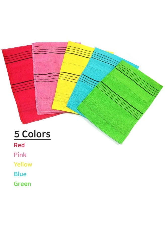Korean Exfoliating Mitt Large Size 5 Colors Back And Body Exfoliating Washcloth For Removing Dry Reusable Mix 5