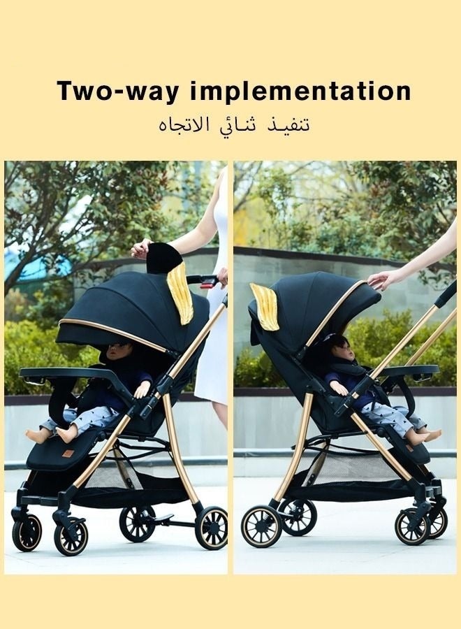 Baby Lightweight Strollers for Toddlers Kids, Infant Portable Travel Stroller With Compact Design, Quick Collect, Sit Lying, 5 Point Safety Harness