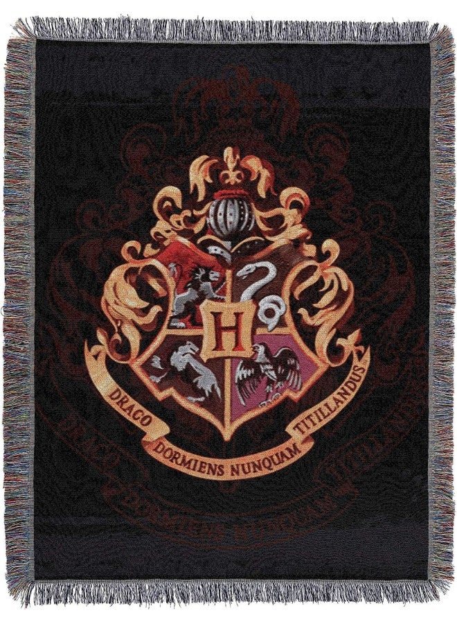 Harry Potter Woven Tapestry Throw Blanket 48 X 60 Inches Hogwarts D Cor