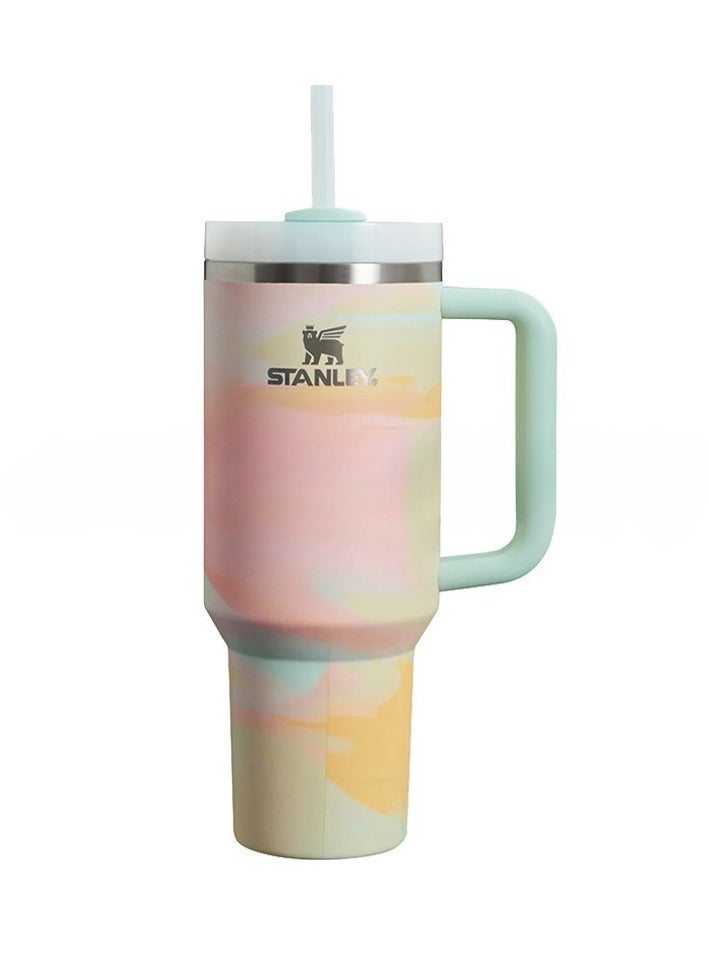 Stanley Quencher H2.0 FlowState Stainless Steel Vacuum Insulated Tumbler with Lid and Straw for Water, Iced Tea or Coffee, Smoothie and More,  40 oz