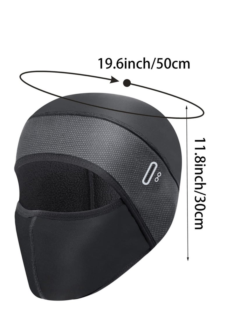 Windproof Thermal Cycling Cap & Beanie - Perfect for Biking, Running, and Motorcycling (Black)