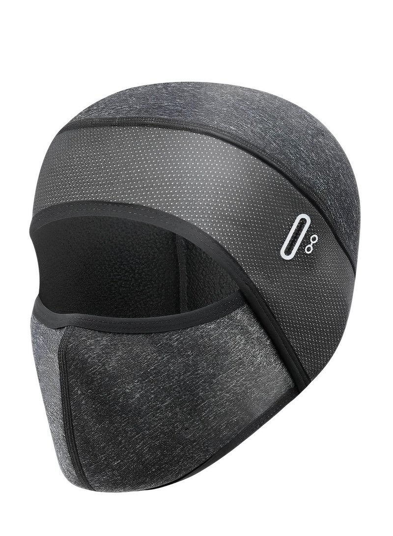 Windproof Thermal Cycling Cap & Beanie - Perfect for Biking, Running, and Motorcycling (Black)