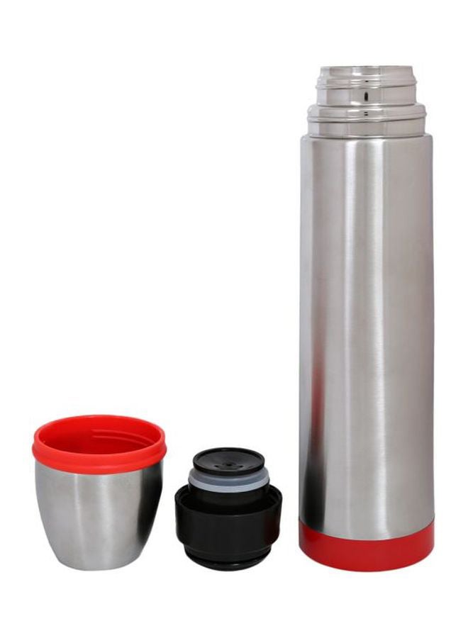 Stainless Steel Flask 20 ounce Silver/Red 1000.0ml