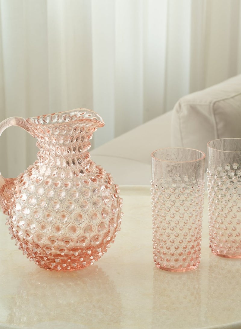 Blush Pink Hand-blown Water Jug