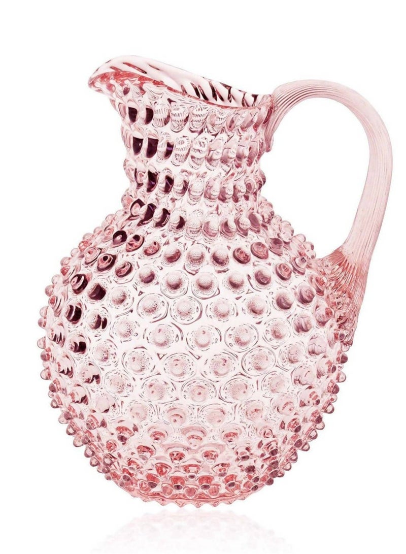 Blush Pink Hand-blown Water Jug