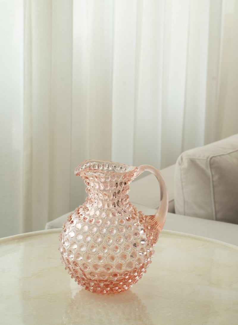 Blush Pink Hand-blown Water Jug