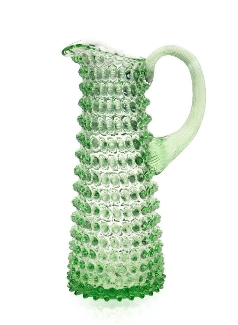 Seaglass Green Hand-blown Tall Water Jug