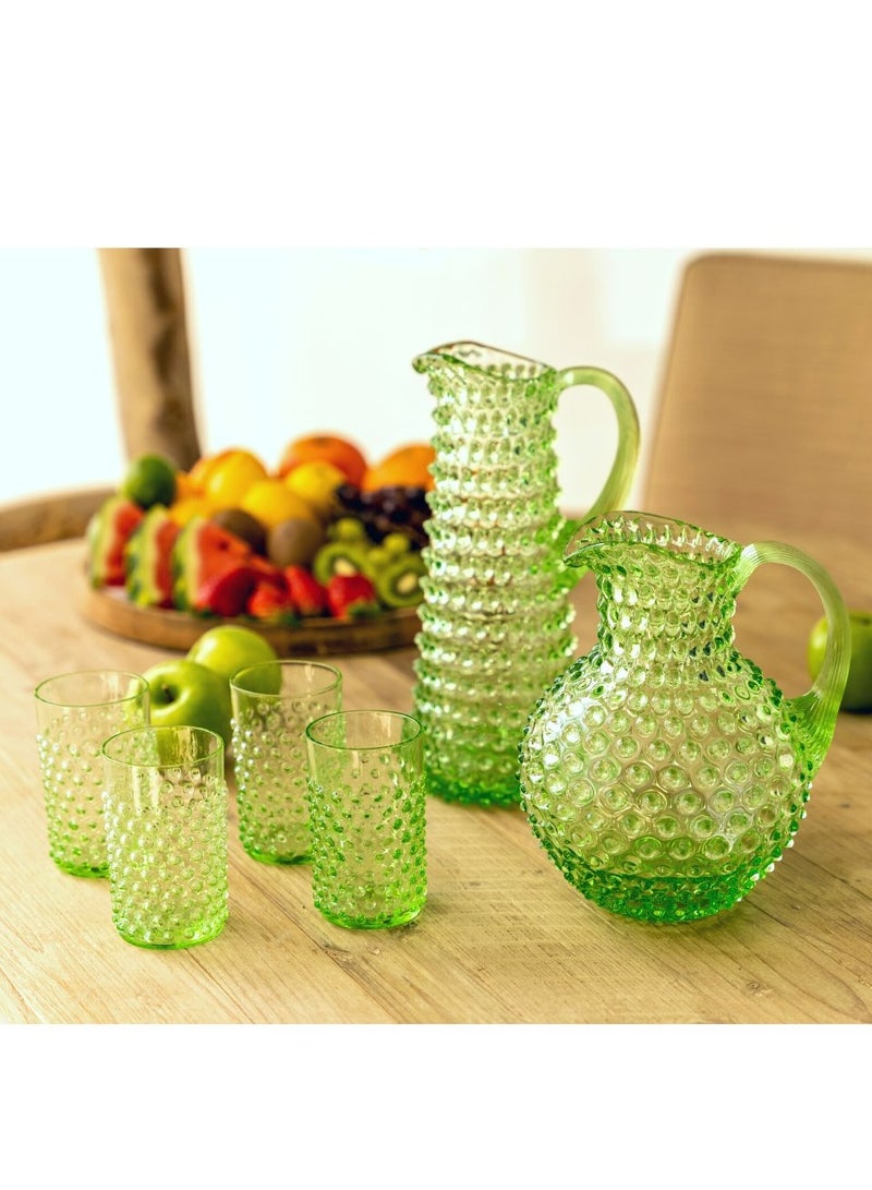 Seaglass Green Hand-blown Tall Water Jug