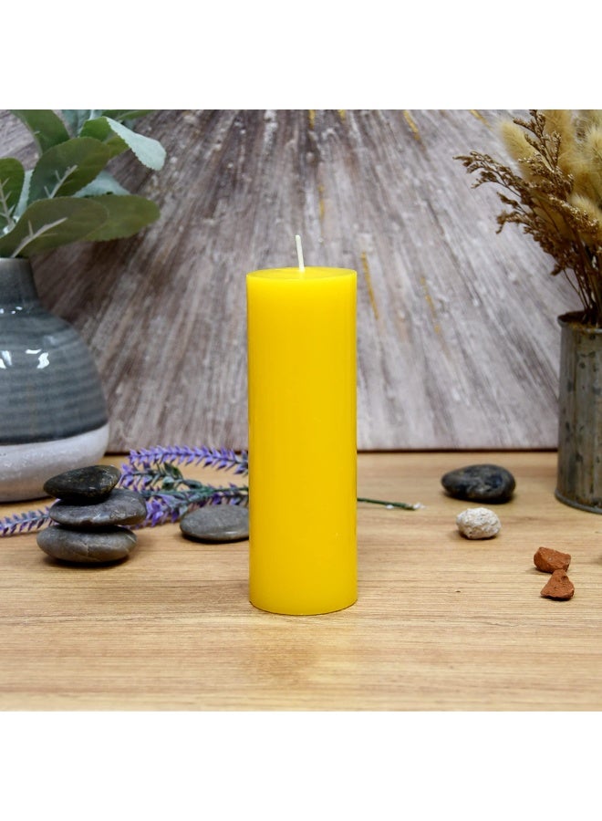 Zest Candle Pillar Candle, 2 by 6-Inch, Yellow